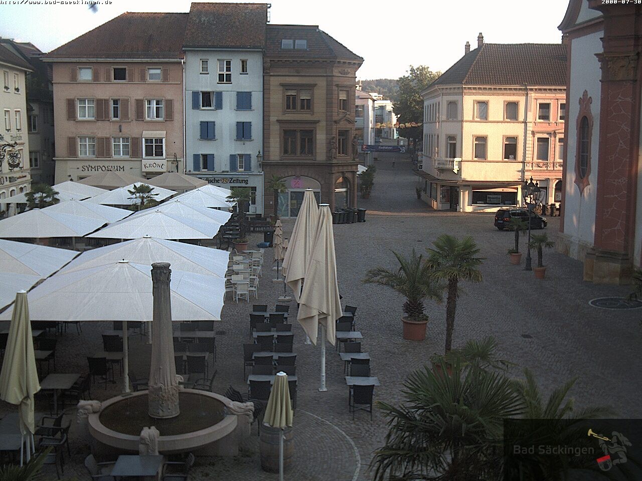 Archiv Foto Webcam Bad Säckingen: Münsterplatz