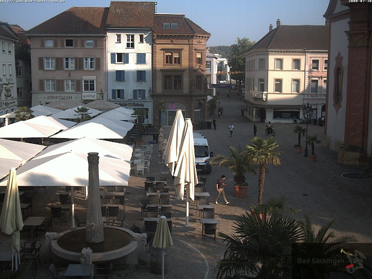 Archiv Foto Webcam Bad Säckingen: Münsterplatz