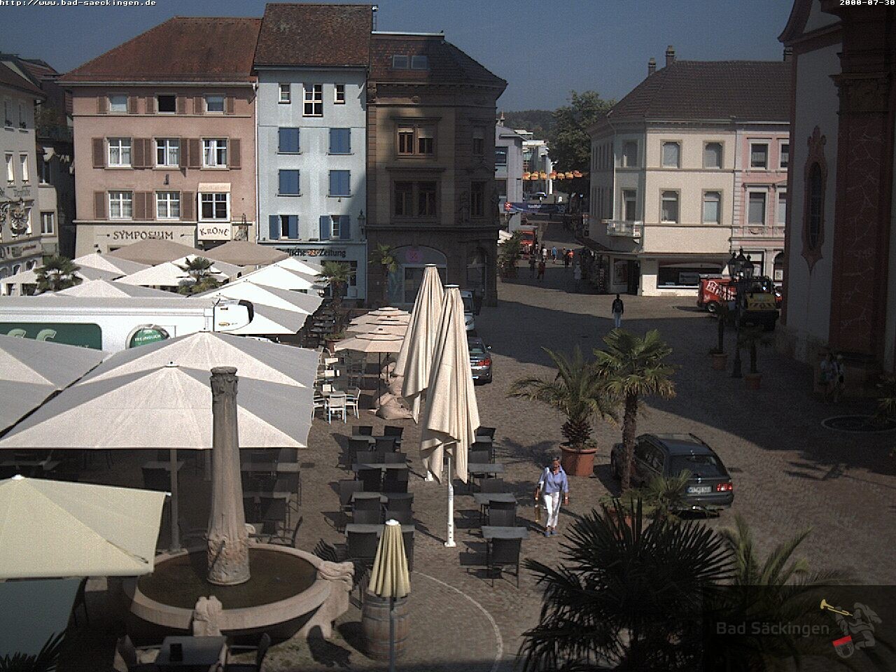 Archiv Foto Webcam Bad Säckingen: Münsterplatz