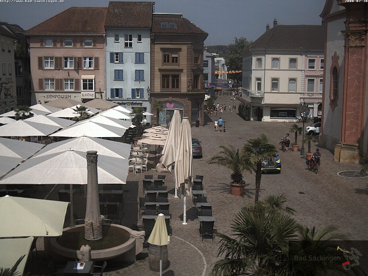 Archiv Foto Webcam Bad Säckingen: Münsterplatz