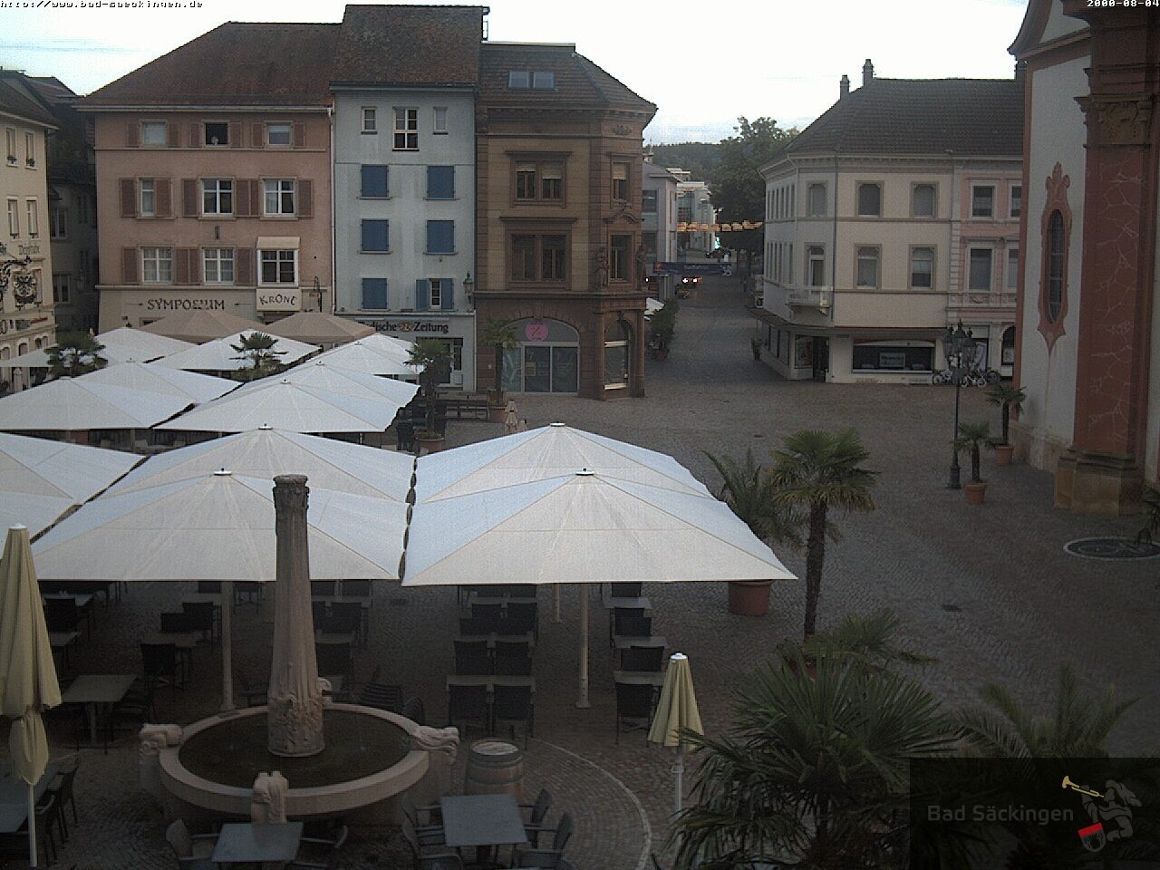 Archiv Foto Webcam Bad Säckingen: Münsterplatz