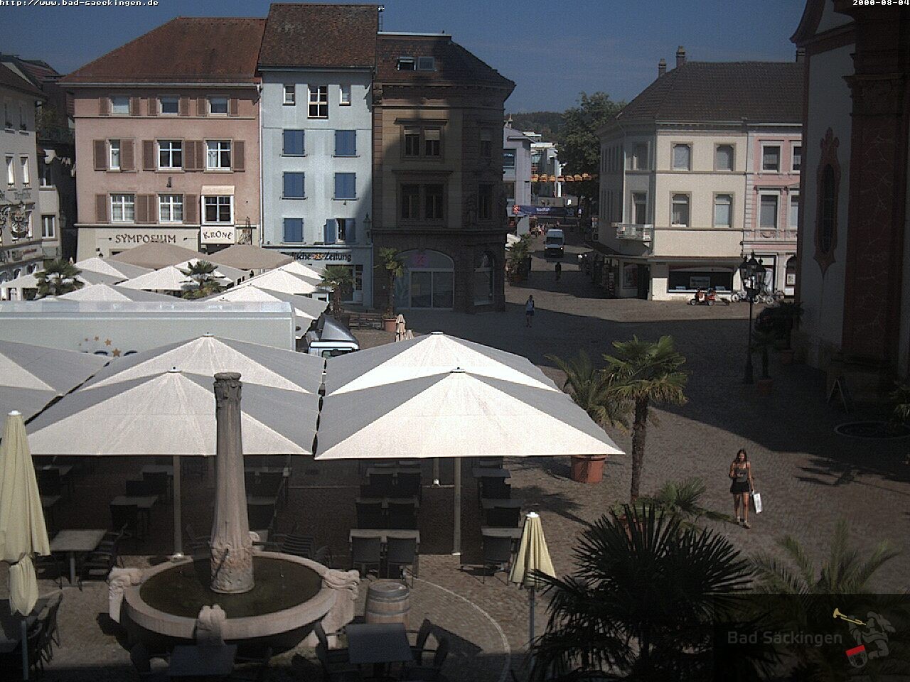 Archiv Foto Webcam Bad Säckingen: Münsterplatz