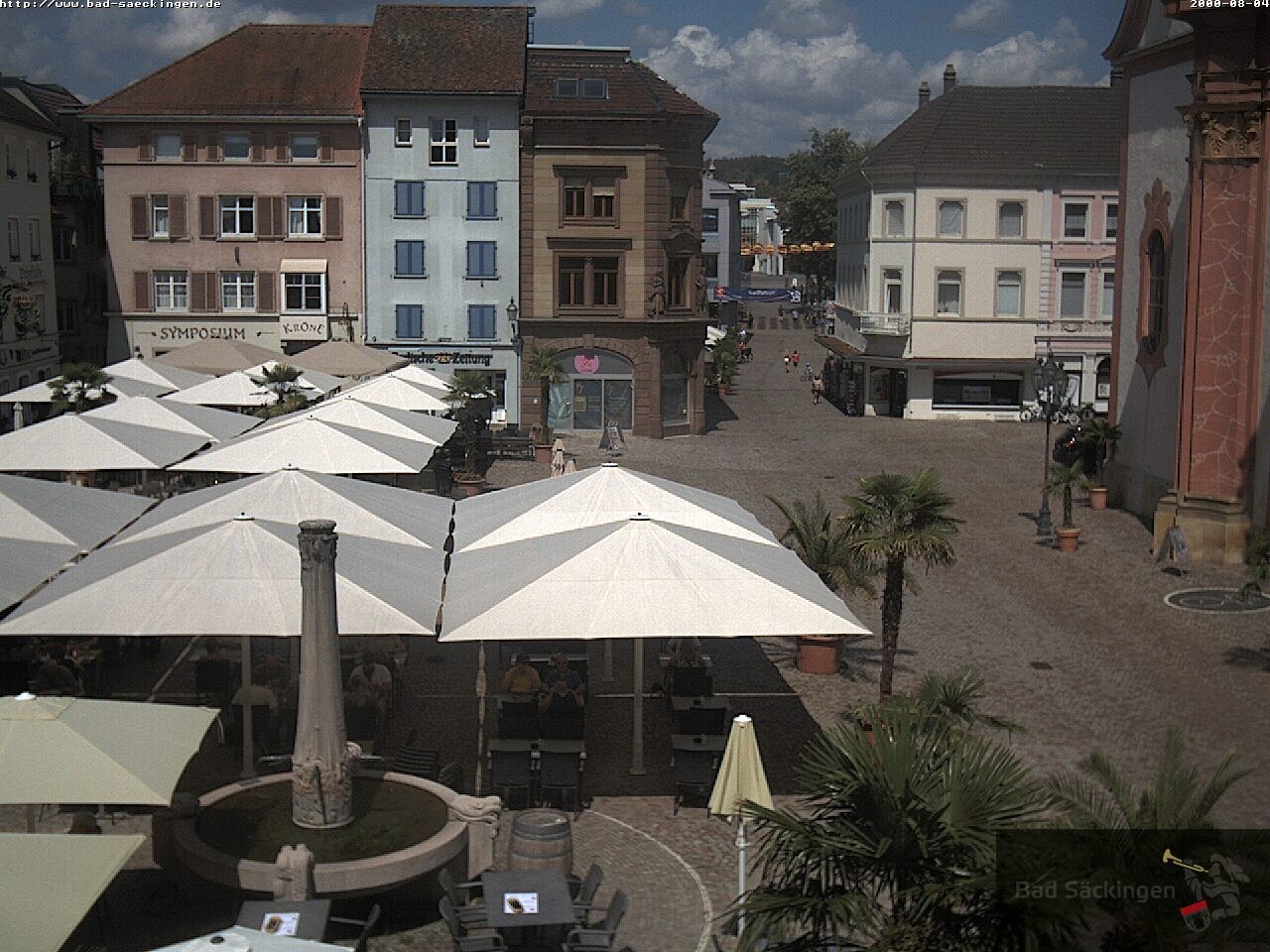 Archiv Foto Webcam Bad Säckingen: Münsterplatz