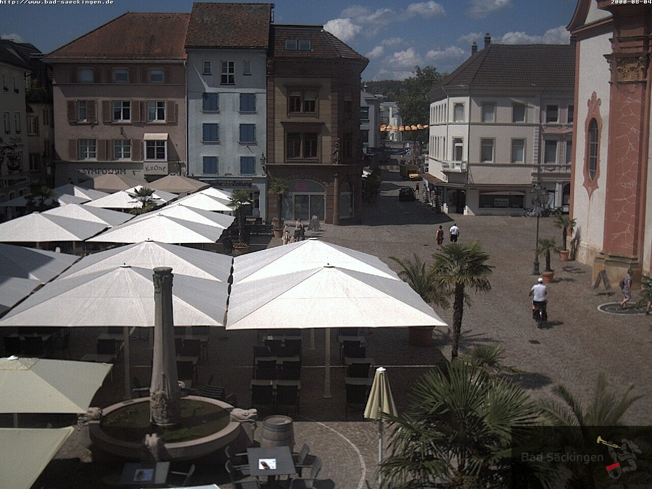 Archiv Foto Webcam Bad Säckingen: Münsterplatz
