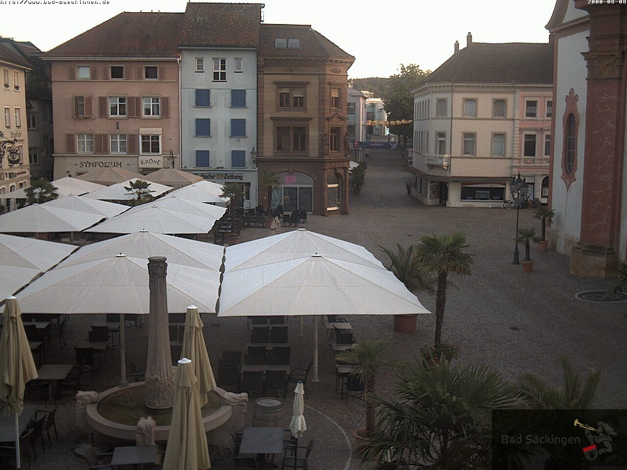Archiv Foto Webcam Bad Säckingen: Münsterplatz