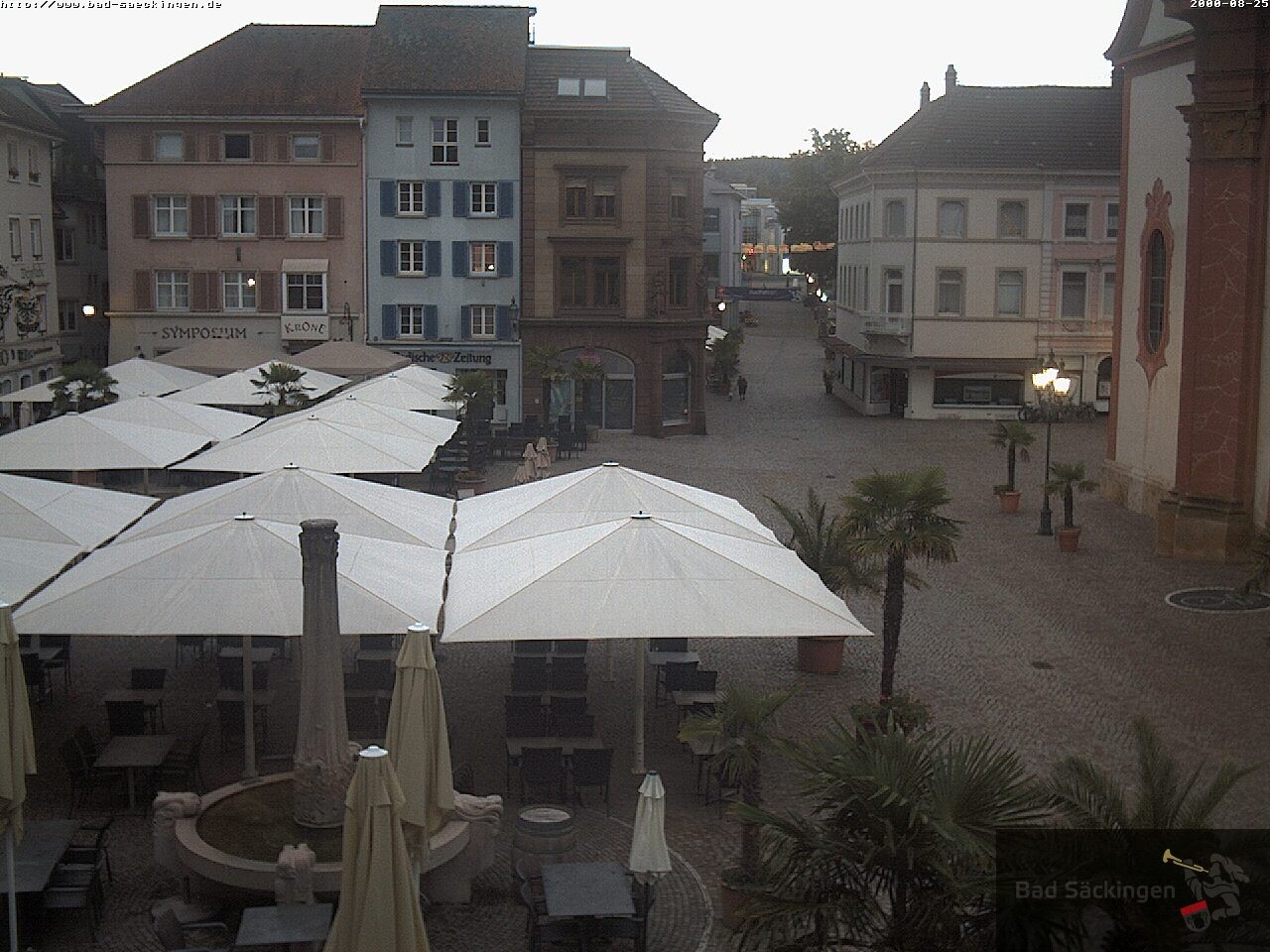 Archiv Foto Webcam Bad Säckingen: Münsterplatz