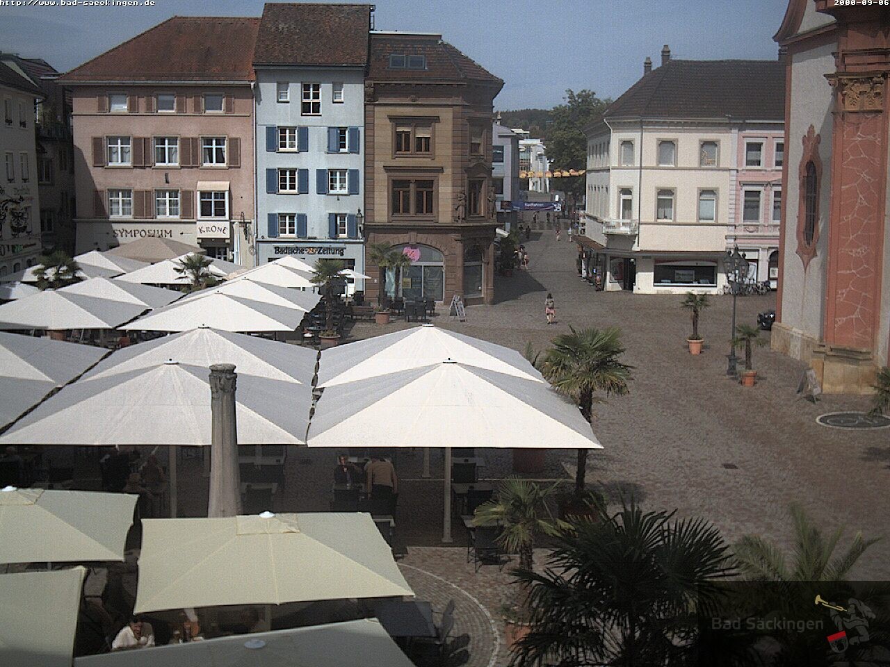 Archiv Foto Webcam Bad Säckingen: Münsterplatz