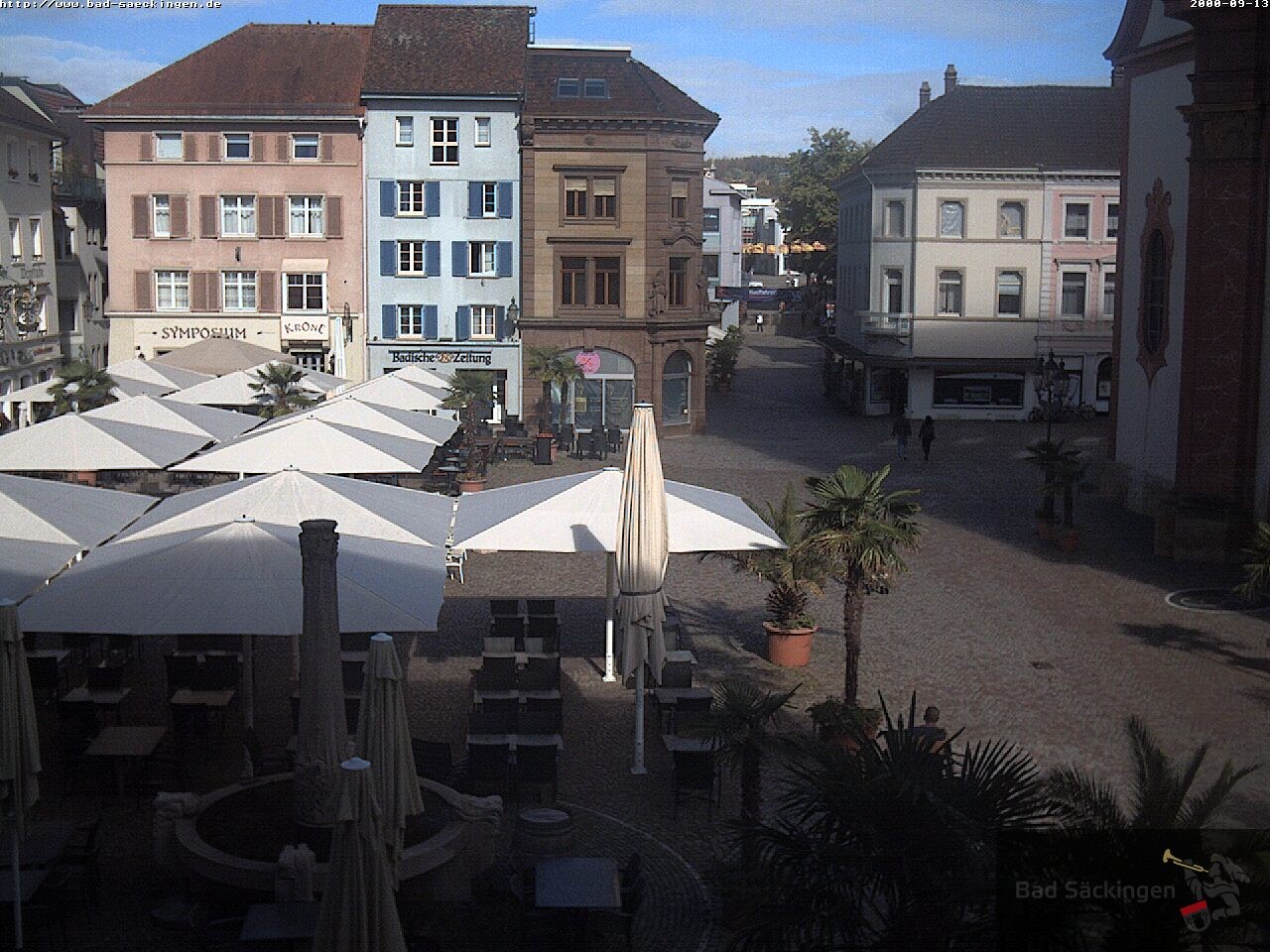 Archiv Foto Webcam Bad Säckingen: Münsterplatz