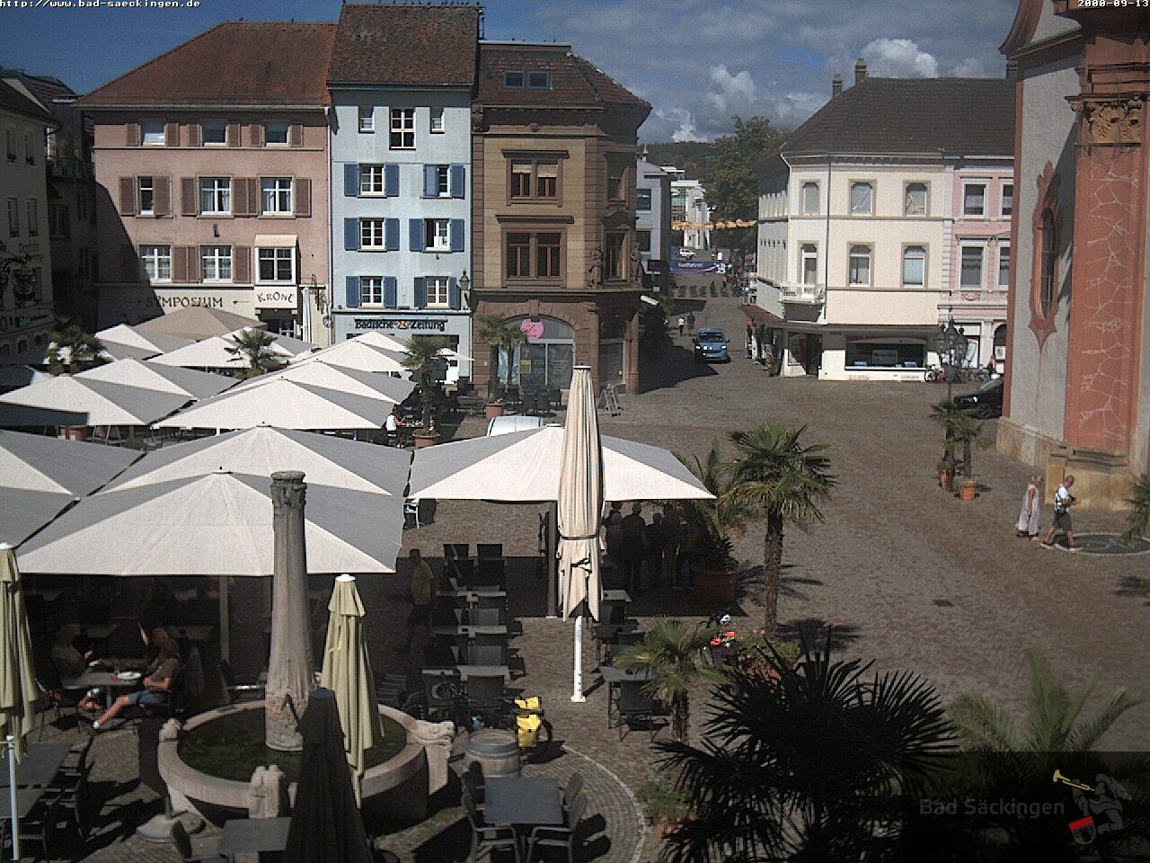Archiv Foto Webcam Bad Säckingen: Münsterplatz