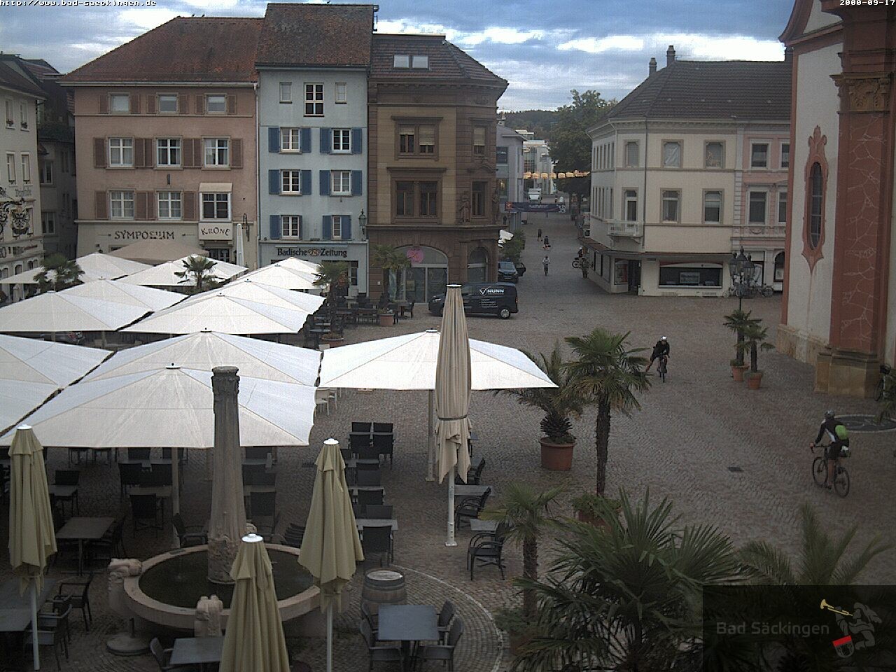 Archiv Foto Webcam Bad Säckingen: Münsterplatz