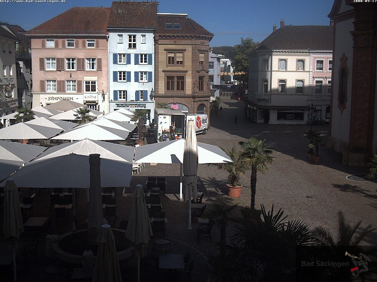 Archiv Foto Webcam Bad Säckingen: Münsterplatz