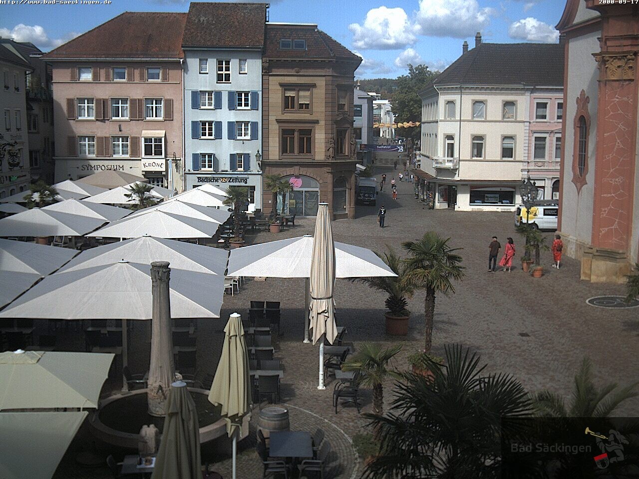 Archiv Foto Webcam Bad Säckingen: Münsterplatz