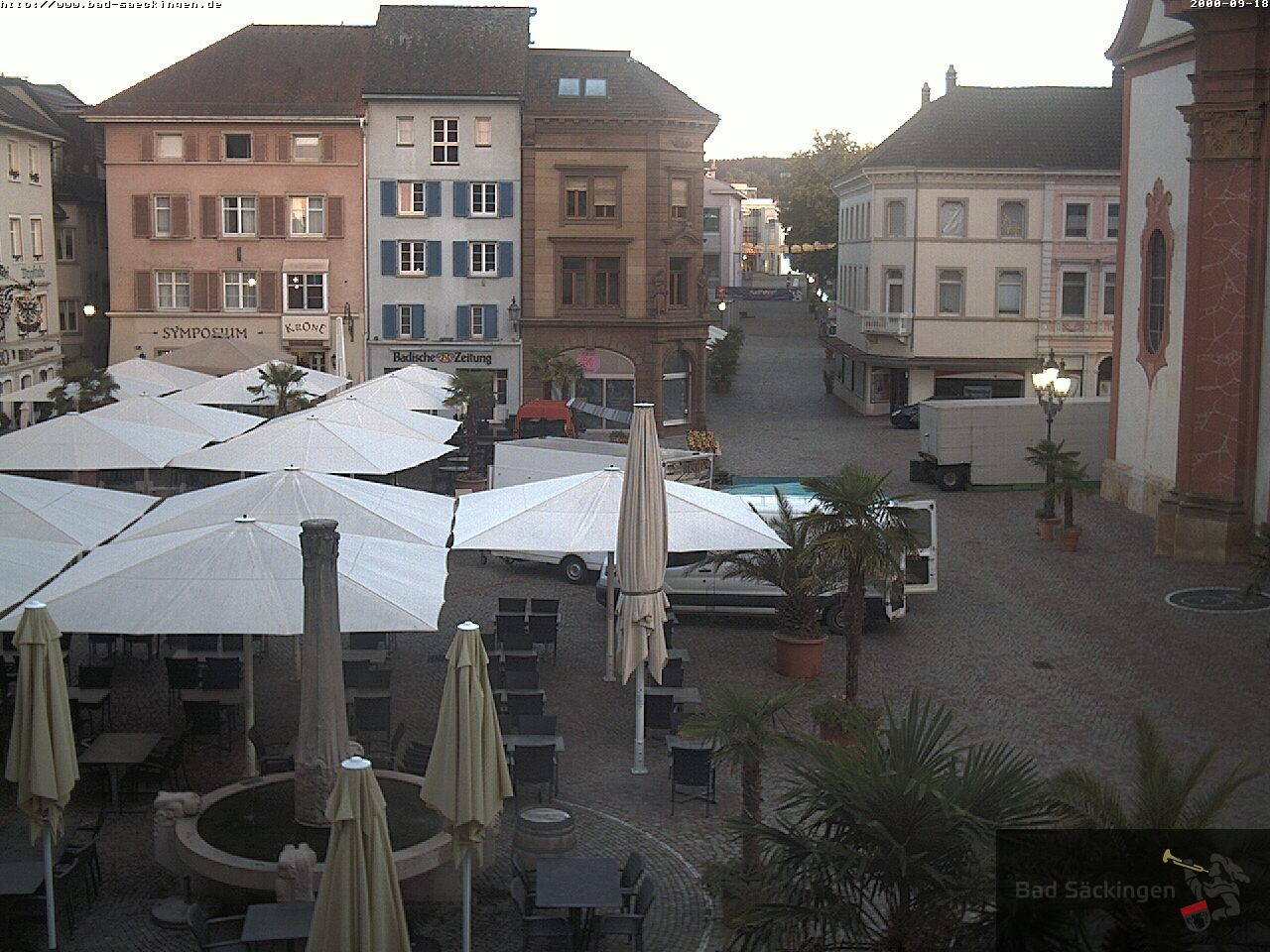 Archiv Foto Webcam Bad Säckingen: Münsterplatz