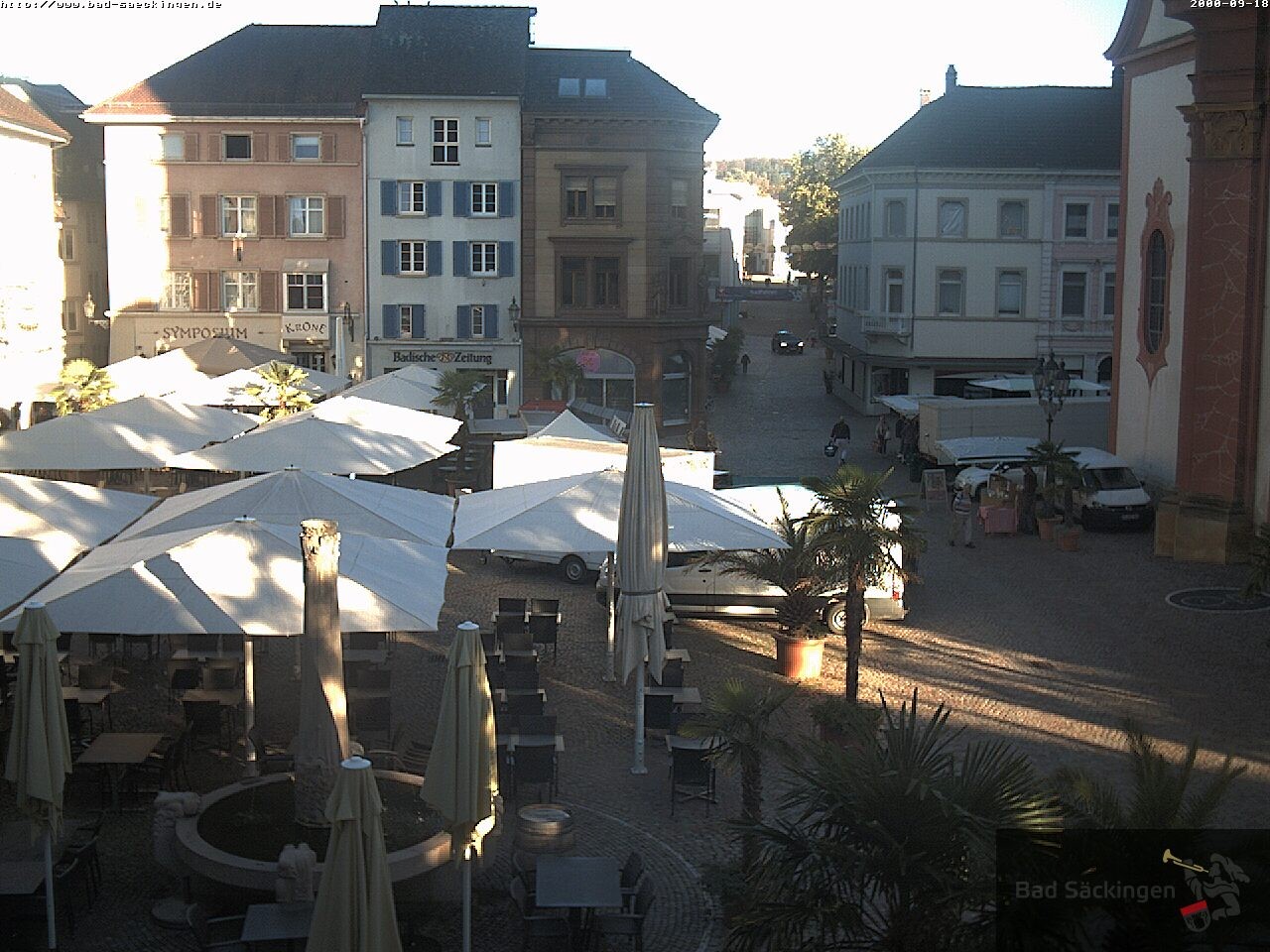 Archiv Foto Webcam Bad Säckingen: Münsterplatz