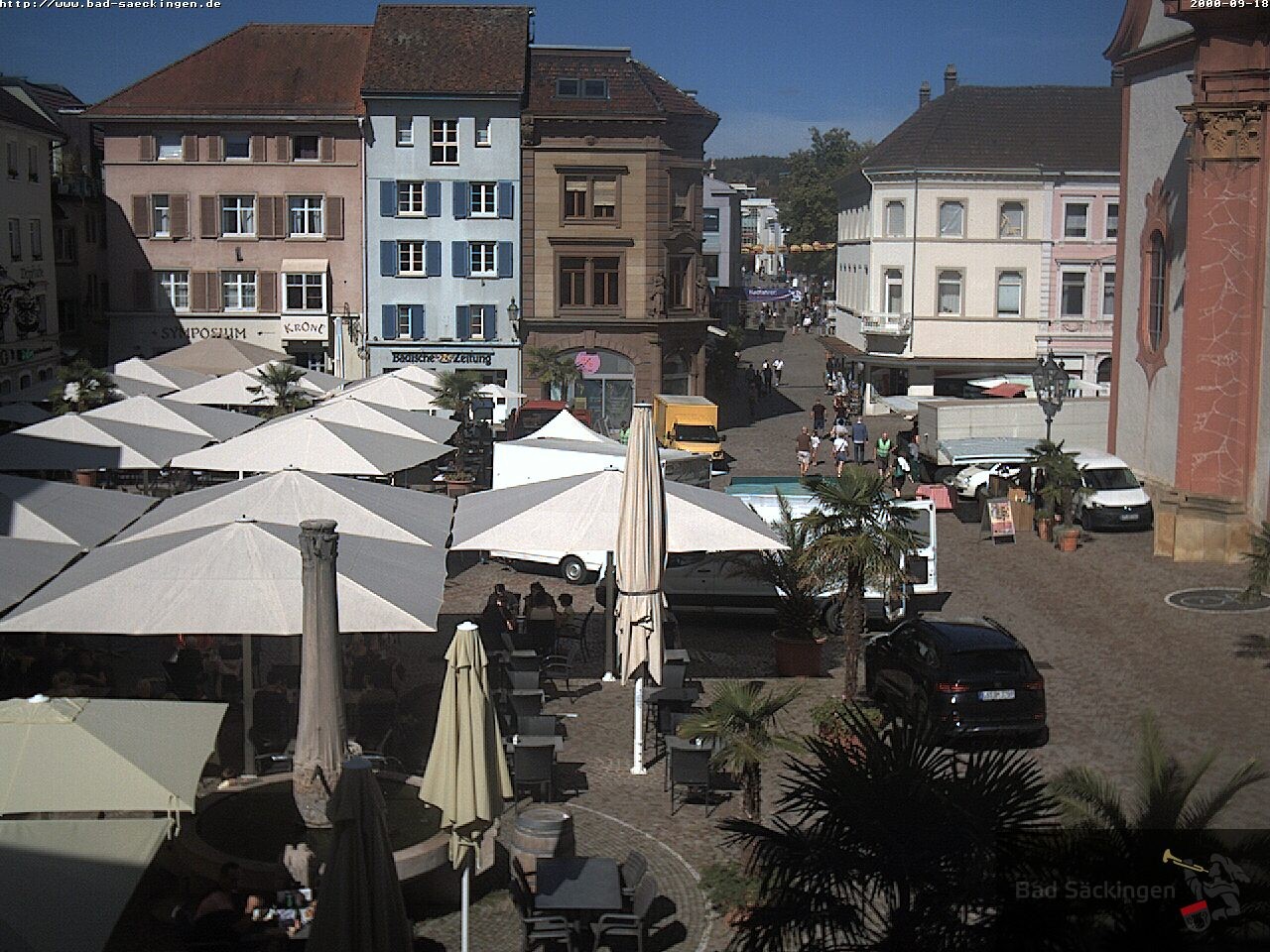 Archiv Foto Webcam Bad Säckingen: Münsterplatz