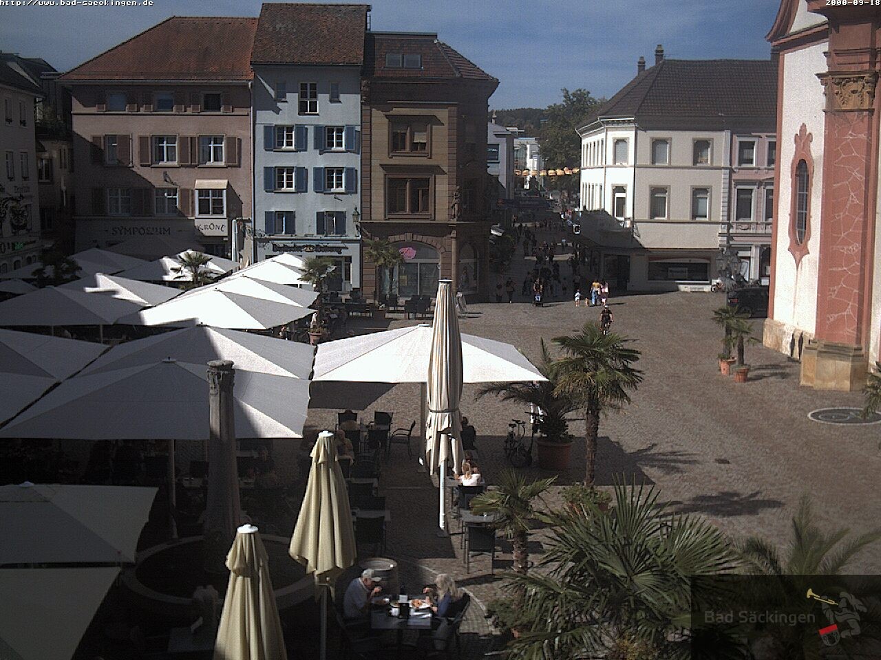 Archiv Foto Webcam Bad Säckingen: Münsterplatz