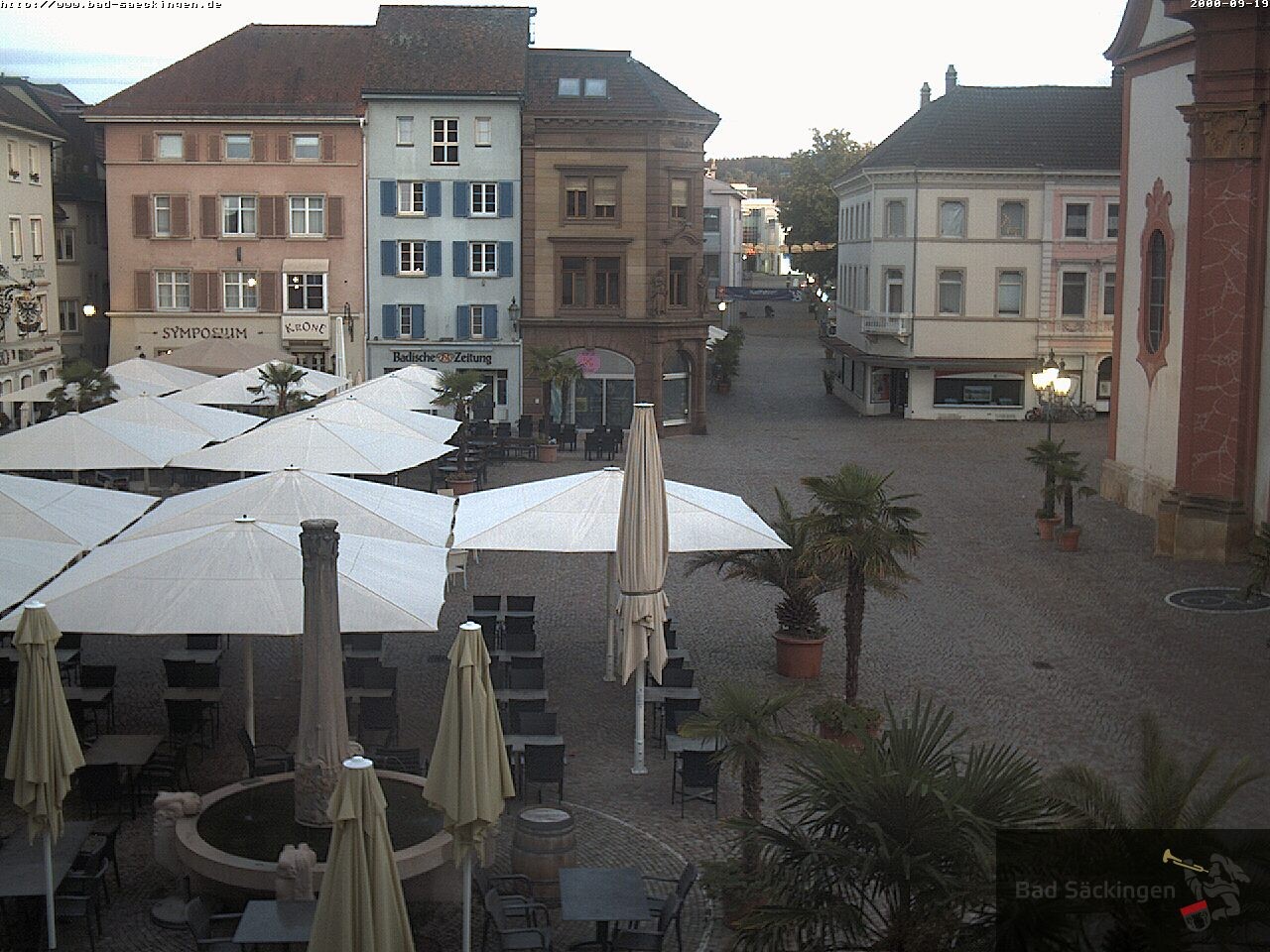 Archiv Foto Webcam Bad Säckingen: Münsterplatz