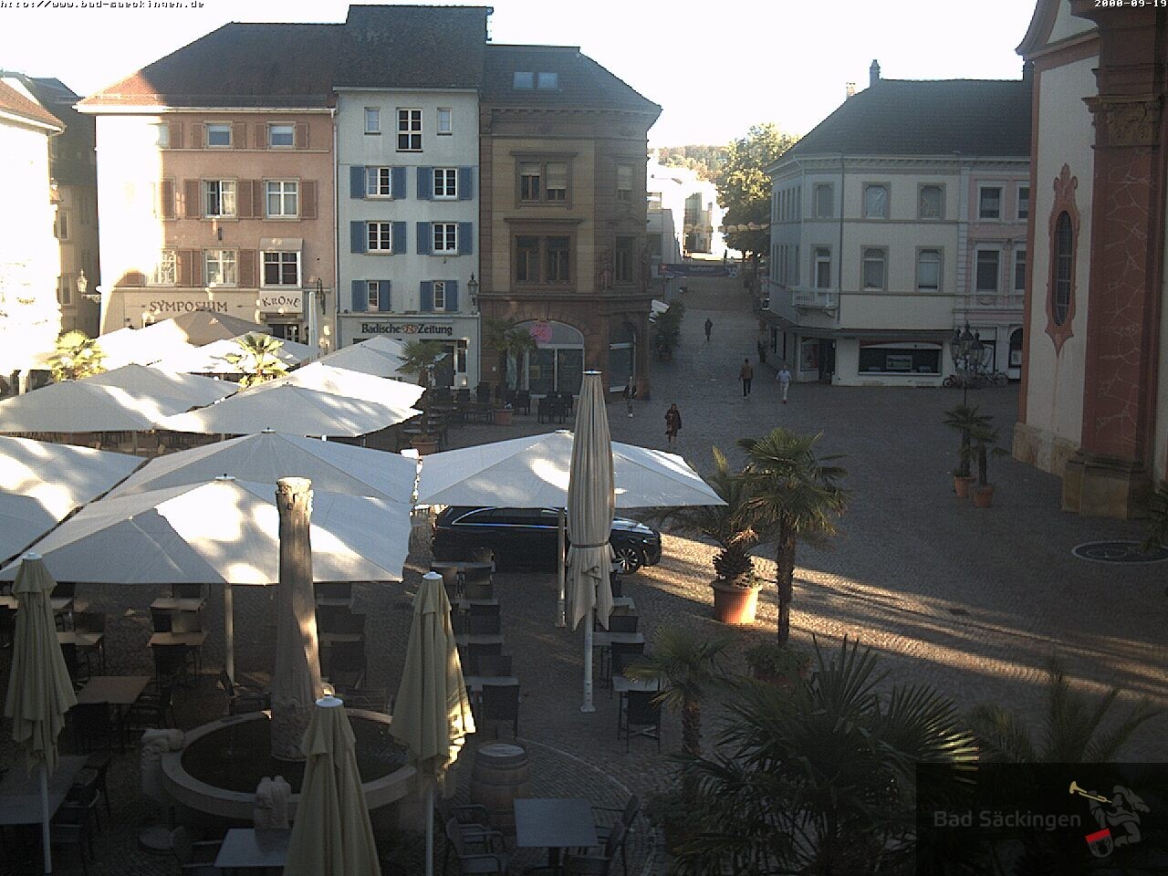 Archiv Foto Webcam Bad Säckingen: Münsterplatz