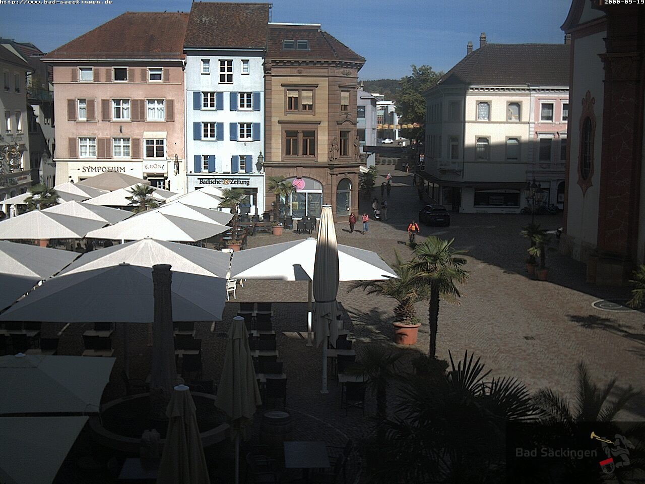 Archiv Foto Webcam Bad Säckingen: Münsterplatz