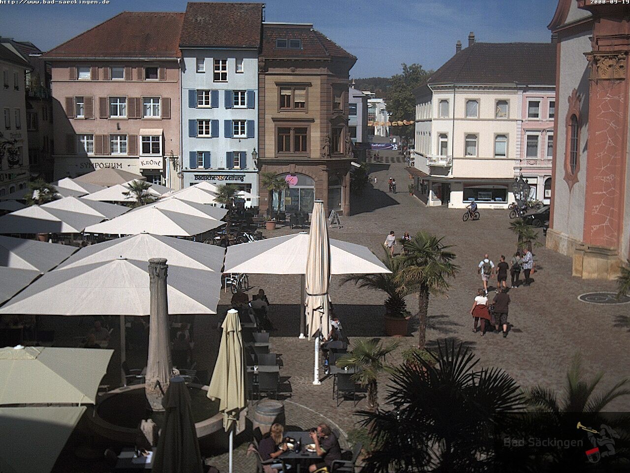 Archiv Foto Webcam Bad Säckingen: Münsterplatz