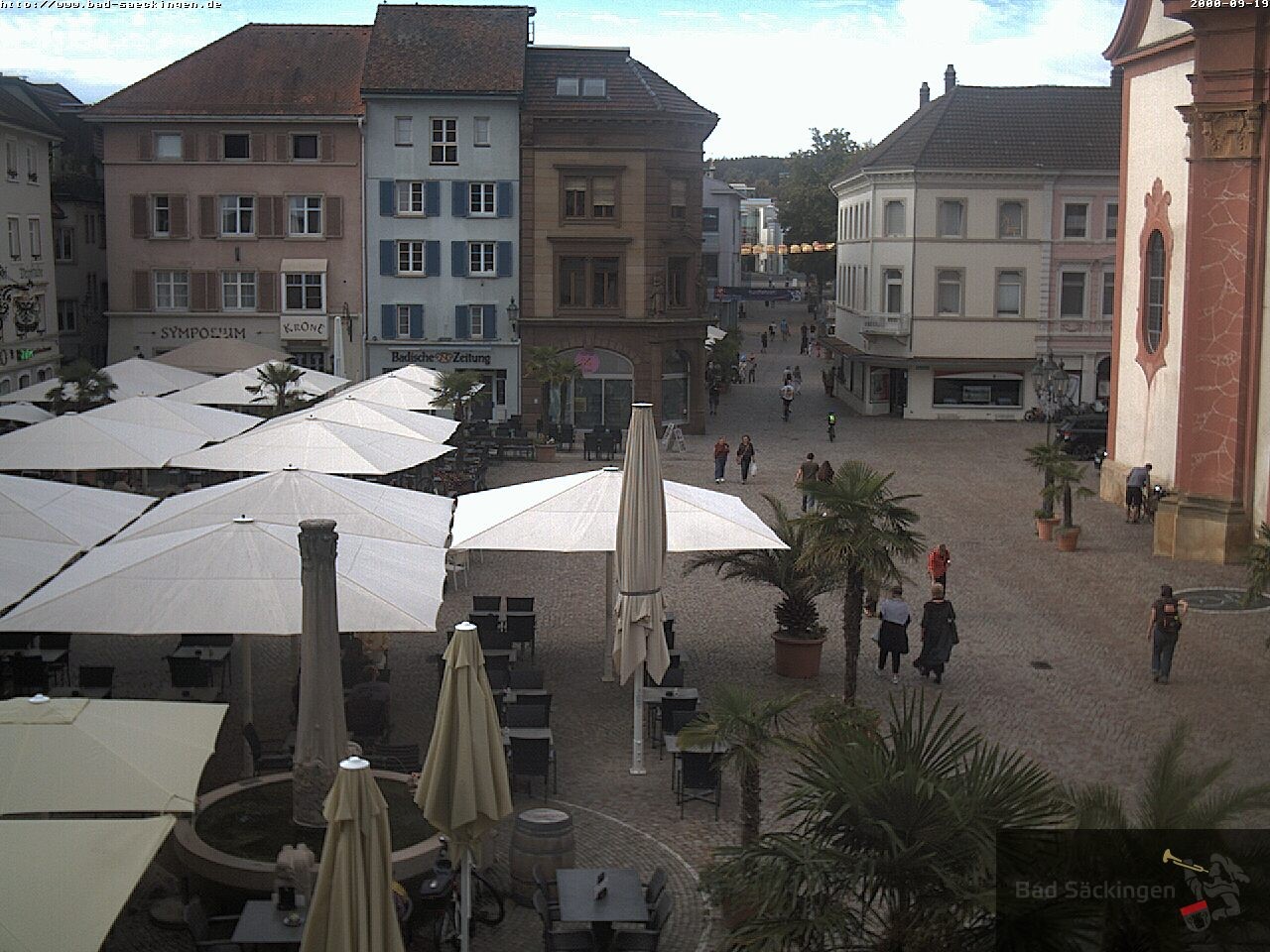 Archiv Foto Webcam Bad Säckingen: Münsterplatz