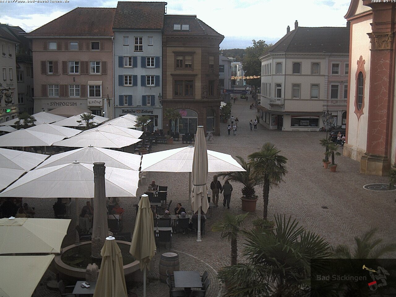 Archiv Foto Webcam Bad Säckingen: Münsterplatz