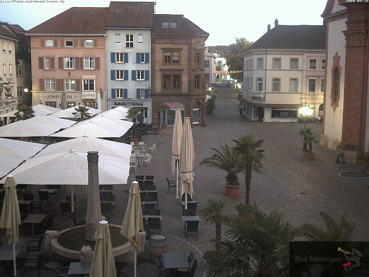 Archiv Foto Webcam Bad Säckingen: Münsterplatz