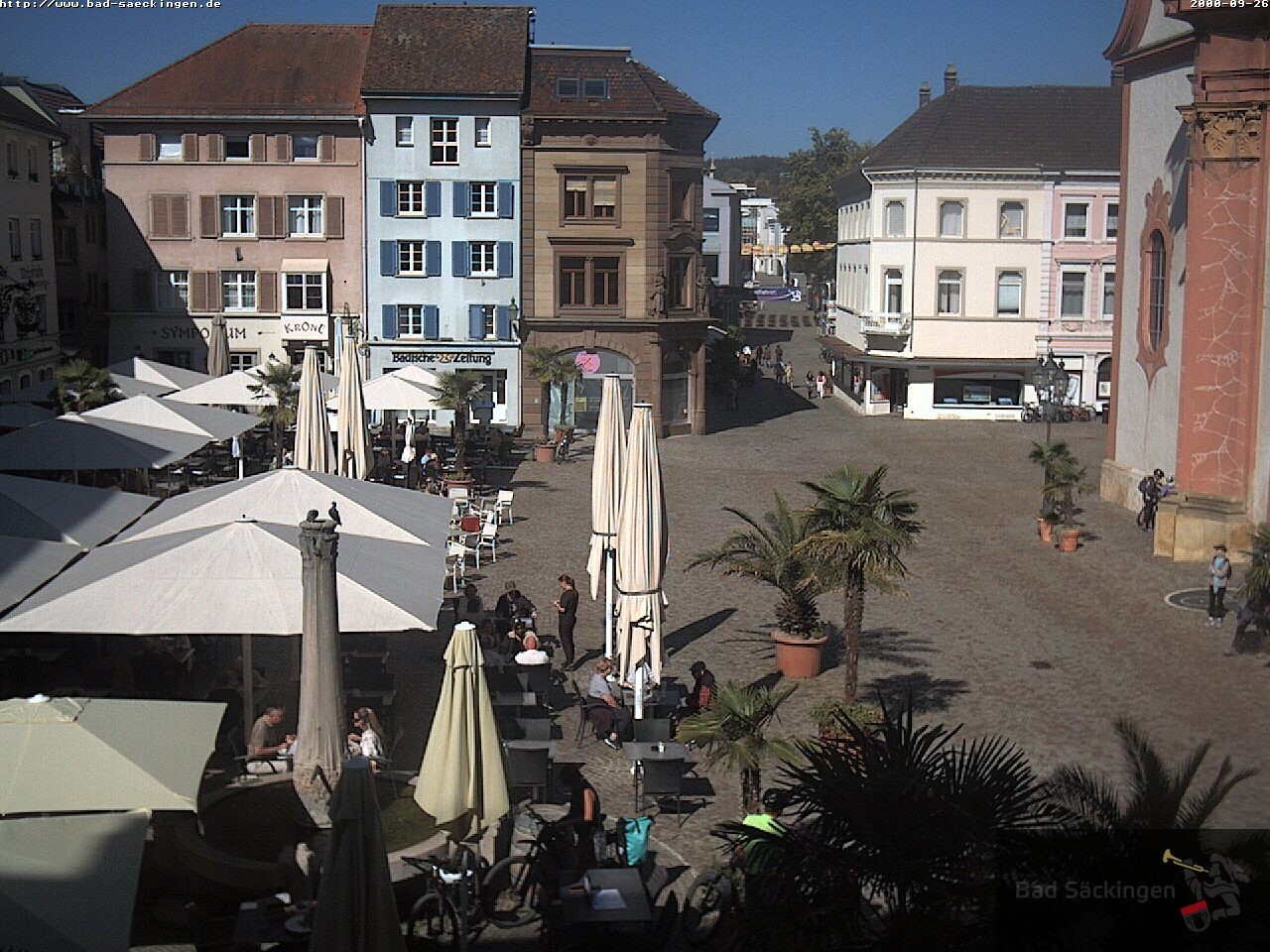 Archiv Foto Webcam Bad Säckingen: Münsterplatz
