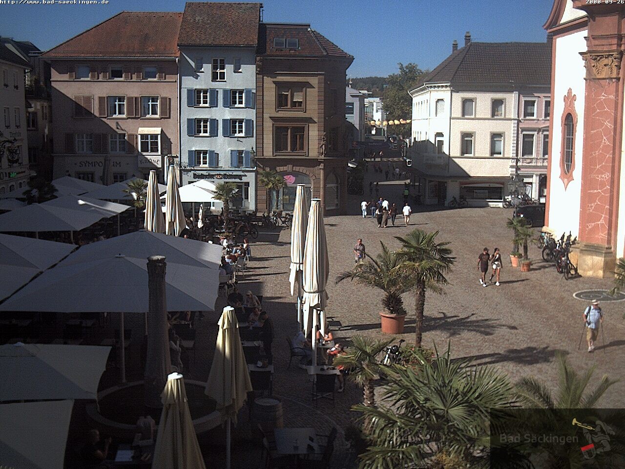 Archiv Foto Webcam Bad Säckingen: Münsterplatz