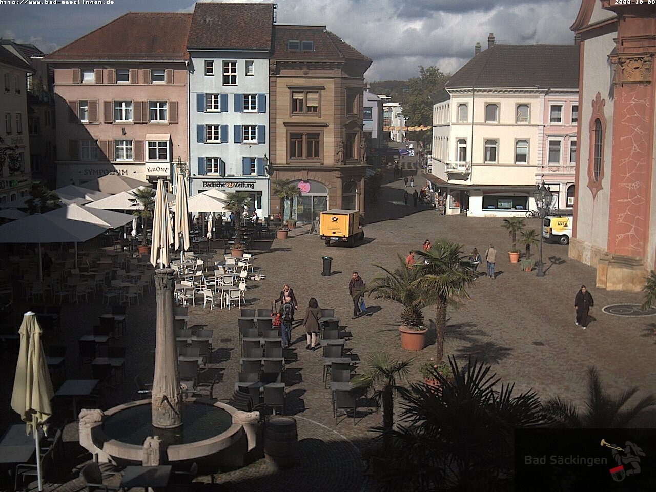 Archiv Foto Webcam Bad Säckingen: Münsterplatz