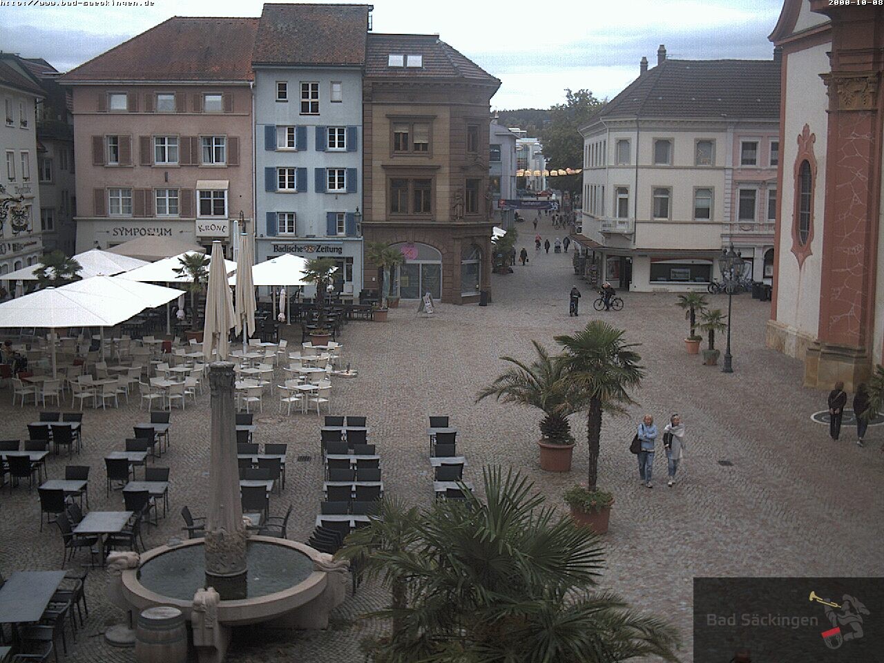 Archiv Foto Webcam Bad Säckingen: Münsterplatz