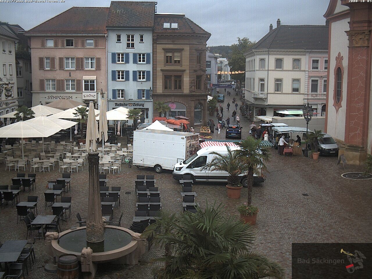 Archived image Webcam Bad Säckingen, Black Forest