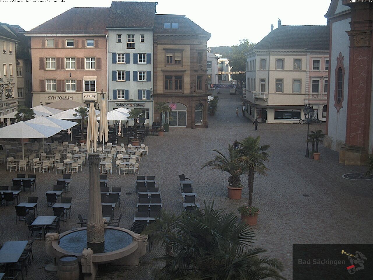 Archiv Foto Webcam Bad Säckingen: Münsterplatz