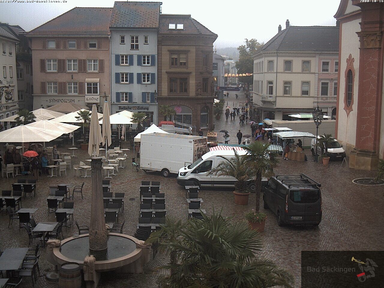 Archiv Foto Webcam Bad Säckingen: Münsterplatz