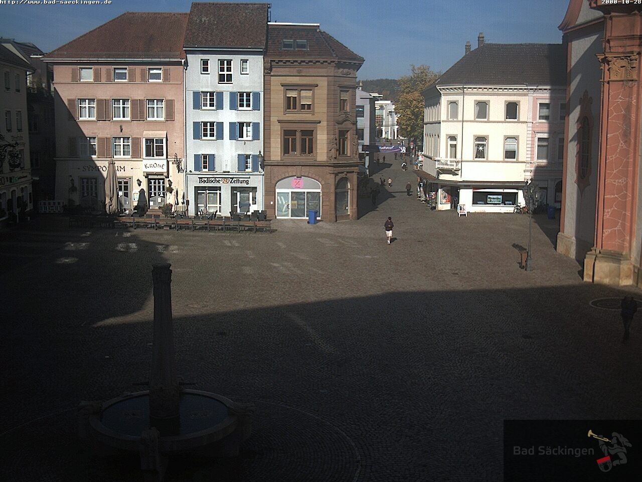 Archiv Foto Webcam Bad Säckingen: Münsterplatz
