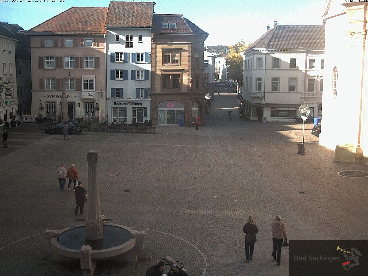 Archiv Foto Webcam Bad Säckingen: Münsterplatz