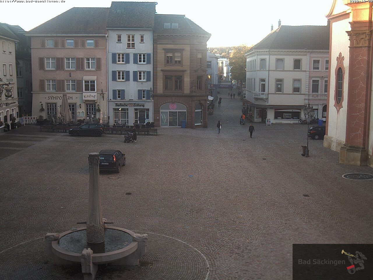 Archiv Foto Webcam Bad Säckingen: Münsterplatz