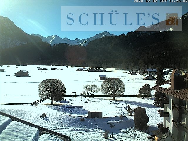 Archived image Webcam Schüle's SPA Oberstdorf