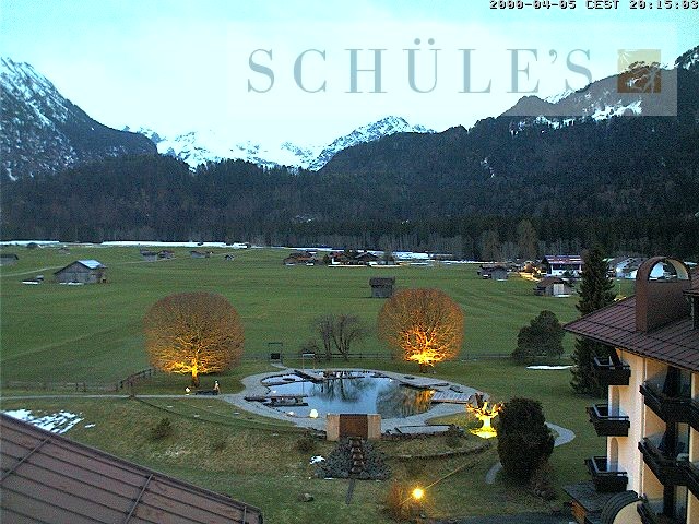 Archived image Webcam Schüle's SPA Oberstdorf