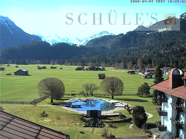 Archived image Webcam Schüle's SPA Oberstdorf