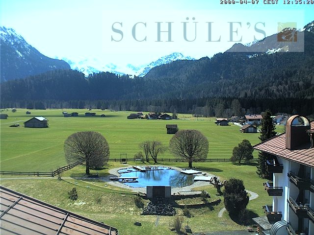 Archived image Webcam Schüle's SPA Oberstdorf