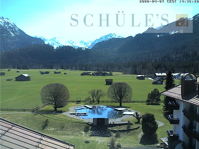 Archived image Webcam Schüle's SPA Oberstdorf