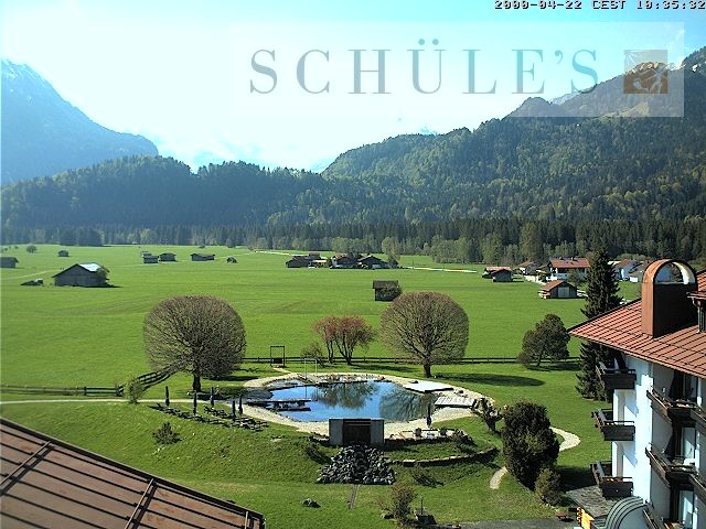 Archived image Webcam Schüle's SPA Oberstdorf