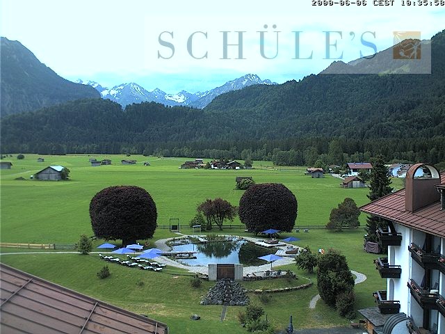 Archived image Webcam Schüle's SPA Oberstdorf