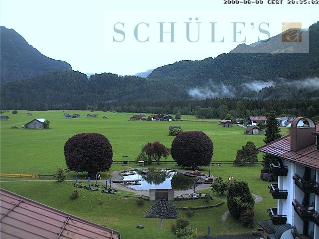 Archived image Webcam Schüle's SPA Oberstdorf