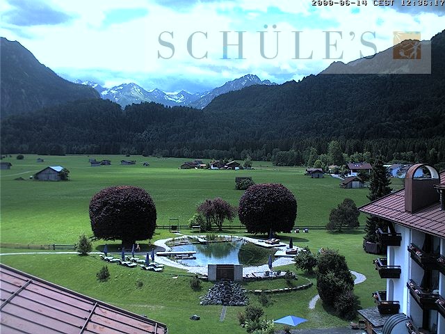 Archived image Webcam Schüle's SPA Oberstdorf