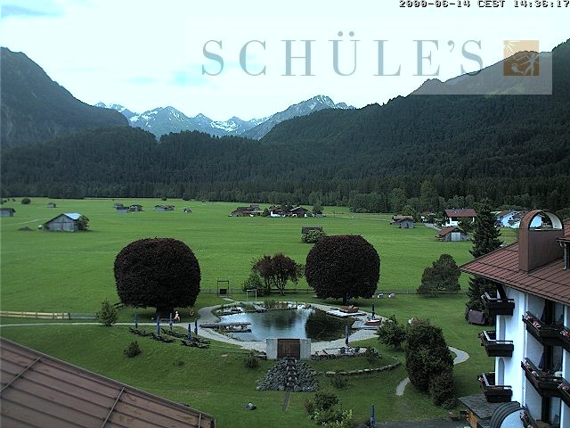 Archived image Webcam Schüle's SPA Oberstdorf