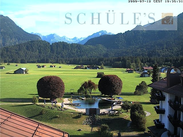 Archived image Webcam Schüle's SPA Oberstdorf