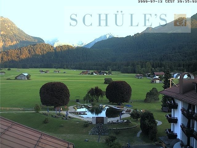 Archived image Webcam Schüle's SPA Oberstdorf