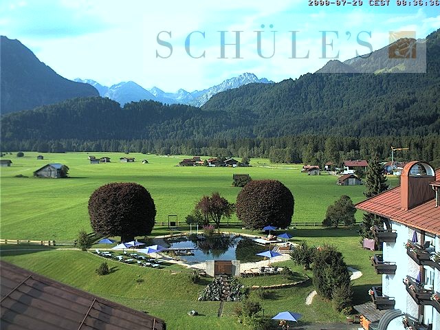 Archived image Webcam Schüle's SPA Oberstdorf
